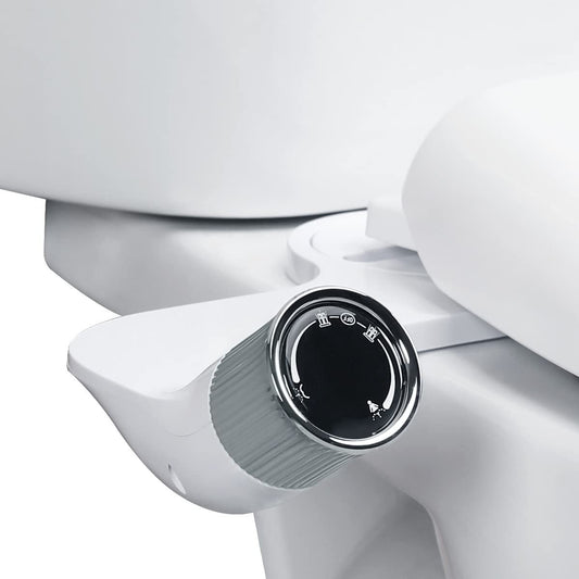 JOPESO Bidet Attachment for Toilet Non-Electric Self-Cleaning Nozzle Adjustable Water Pressure for Sanitary and Feminine Wash (White)-G00018